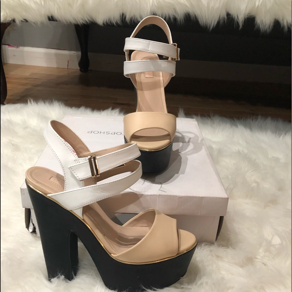Multi nude heels